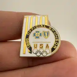 1996 Olympic Games Pin - Blue Cross and Blue Shield Sponsor Pin