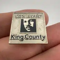 King County Civic Leader Pin featuring Martin Luther King - *read description*