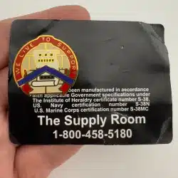 364th Support Group Unit Crest (We Live To Support) On Supply Room Paper Backing