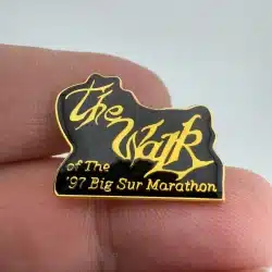 The Walk Of The '97 Big Sur Marathon California Enamel Lapel Hat Pin