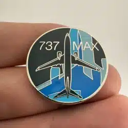 Boeing 737 Max Lapel Hat Pin