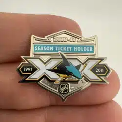 San Jose Sharks Season Ticket Holder Lapel Hat Pin 2010-2011