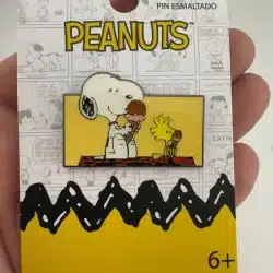 Loungefly Snoopy and Woodstock Eating Ice Cream Enamel Pin