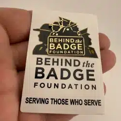 Behind The Badge Foundation Lapel Pin - Law Enforcement Pin On Card