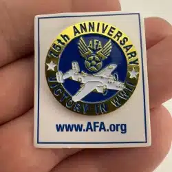 AFA 75th Anniversary Victory In WWII Lapel Hat Pin