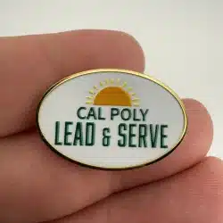 Cal Poly California Polytechnic State University Lead & Serve Lapel Hat Pin