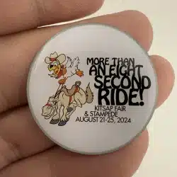 2024 Kitsap Fair and Stampede Pin - More Than An Eight Second Ride!