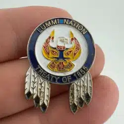 WASHINGTON Lummi Nation Pin Treaty Of 1855 Lapel Pin - READ DESCRIPTION
