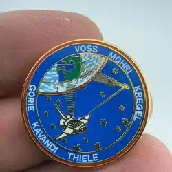 NASA Space Shuttle Pin Voss Mohri Kregel Gorie Kavandi Thiele STS-99