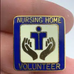 Vintage Nursing Home Volunteer Lapel Hat Pin