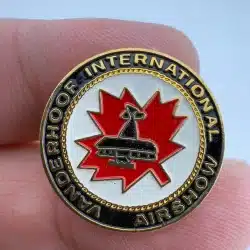 Vanderhoof International Airshop Lapel hat Pin
