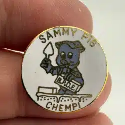 B.P.O.E Elks Sammy Purple Pig Chempi Collectible Lapel Pin - *read description*