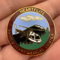Heartflite Sacred Heart Medical Center Washington State Lapel Hat Pin