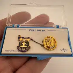 VINTAGE FOE FRATERNAL ORDER OF EAGLES PAST MADAM PRESIDENT LA DOUBLE FRAT PIN