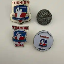 Toshiba Classic Golf Pin Lot - 4 Unique Pins