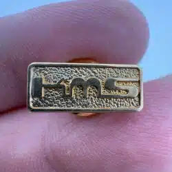 KMS Logo Tie Tack Pin - 1/10 10K GF