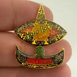 UALA LUMPUR MALAYSIA Hard Rock Cafe Sailboat Brooch Pin