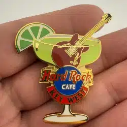 Hard Rock Cafe Pin - Key West Margarita Glass - Scratches