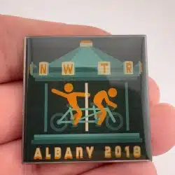 Albany 2018 Northwest Tandem Rally Lapel Hat Pin - Oregon State