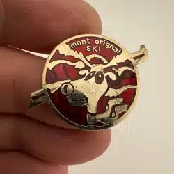Rare Mont Orignal Ski Pin - Reindeer - Quebec Canada - *read full description*