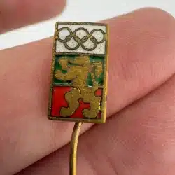 Vintage BULGARIA Olympic NOC Push Pin *read description*