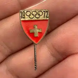 1972 SWITZERLAND Olympic NOC Push Pin - Broken Needle *read description*