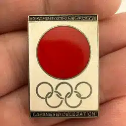 1972 Japanese Delegation XXTH Olympic Games NOC Pin *read description*