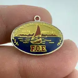 FOE Salt Lake Eagles 82 80th Anniversary Lapel Hat Pin / Charm