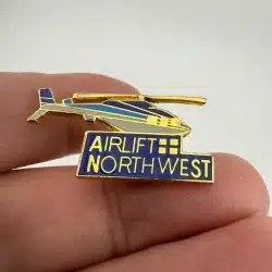 AIRLIFT NORTHWEST MEDICAL HELICOPTER PIN - BENT - *Read Full Description*