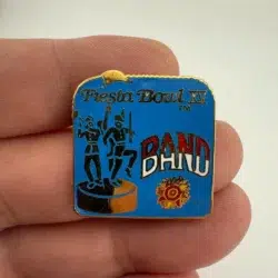 1986 Fiesta Bowl XV Commemorative Band Pin - Nebraska vs Michigan