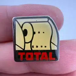 Toilet Paper Roll or Paper Towel Roll Lapel Hat Pin - Total Brand?
