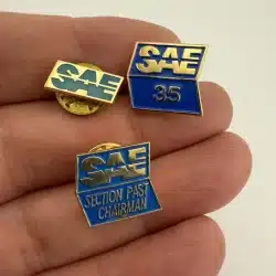 SAE International Lapel Hat Pins including 35 Year Pin and Past Chairman