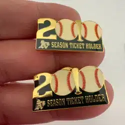 Oakland A's Athletics 2010 Season Ticket Holder Lapel Pin - 2 Pins Included