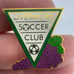 Livermore Soccer Club Pin with Grapes - California