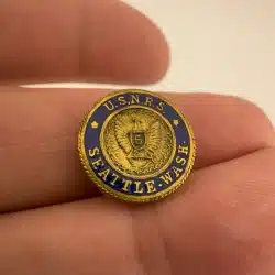 United States Navy USNRS Seattle Washington Lapel Hat Pin - 5 Year?