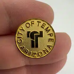 City of Tempe Arizona Lapel Hat Pin - Gold Tone - Home of ASU