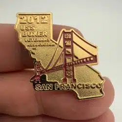 2012 USS Boxer Veterans Association San Francisco Lapel Hat Pin