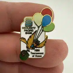 Security Pacific Bank Tournament Of Roses Lapel Hat Pin - 1988?
