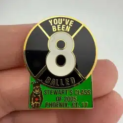 You've Been 8 Balled Stewart's Class of 2005 Phoenix Court 17 Masonic Pin