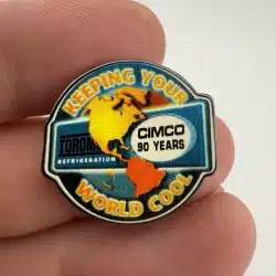 Cimco Refridgeration Lapel Hat Pin - Keeping Your World Cool
