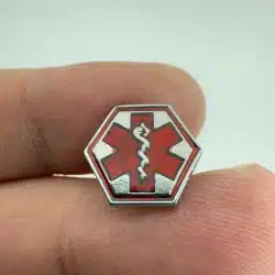 Rod of Asclepius Lapel Hat Pin - unknown age