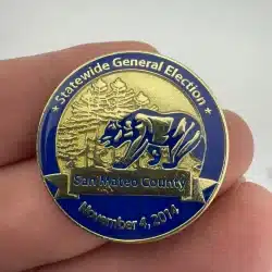 2014 San Mateo County California Statewide General Election Worker Pin