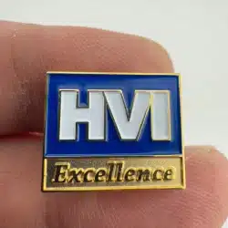 Unknown HVI Excellence Gold Tone Lapel Hat Pin