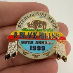 1999 Sturgis Bike Week Black Hills Lapel Hat Pin