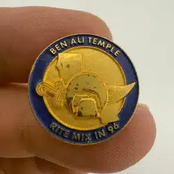 Ben Ali Temple Rite Mix In 96 Lapel Hat Pin
