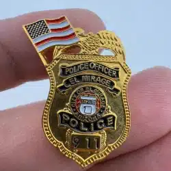 City Of El Mirage Arizona Police Officer 9/11 Lapel Hat Pin With Flag