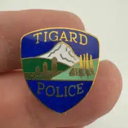 Tigard Police Enamel Lapel Hat Pin - Oregon