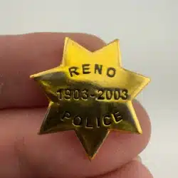 Reno Nevada Police 1903 - 2003 100 Year Anniversary Lapel Hat Pin