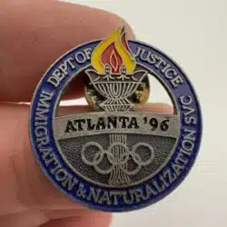 1996 ATLANTA OLYMPICS DEPARTMENT OF JUSTICE IMMIGRATION & NATURALIZATION SVC PIN