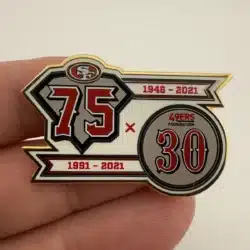 San Francisco 49ers 75th Anniversary 30th Foundation Anniversary Pin - Used